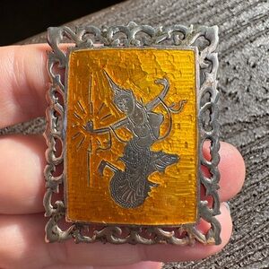 Siam Sterling Silver Brooch